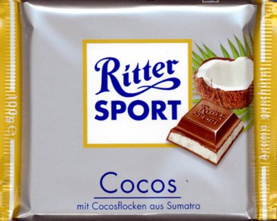 Ritter sport al cocco